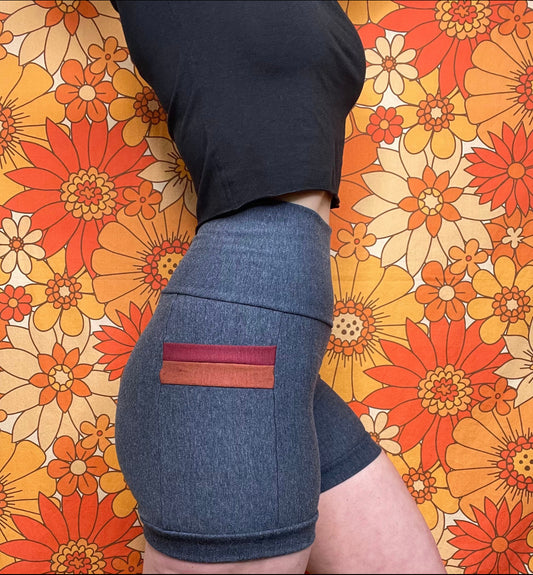 Eco Friendly French Terry Bamboo Shorts with Accent Pockets