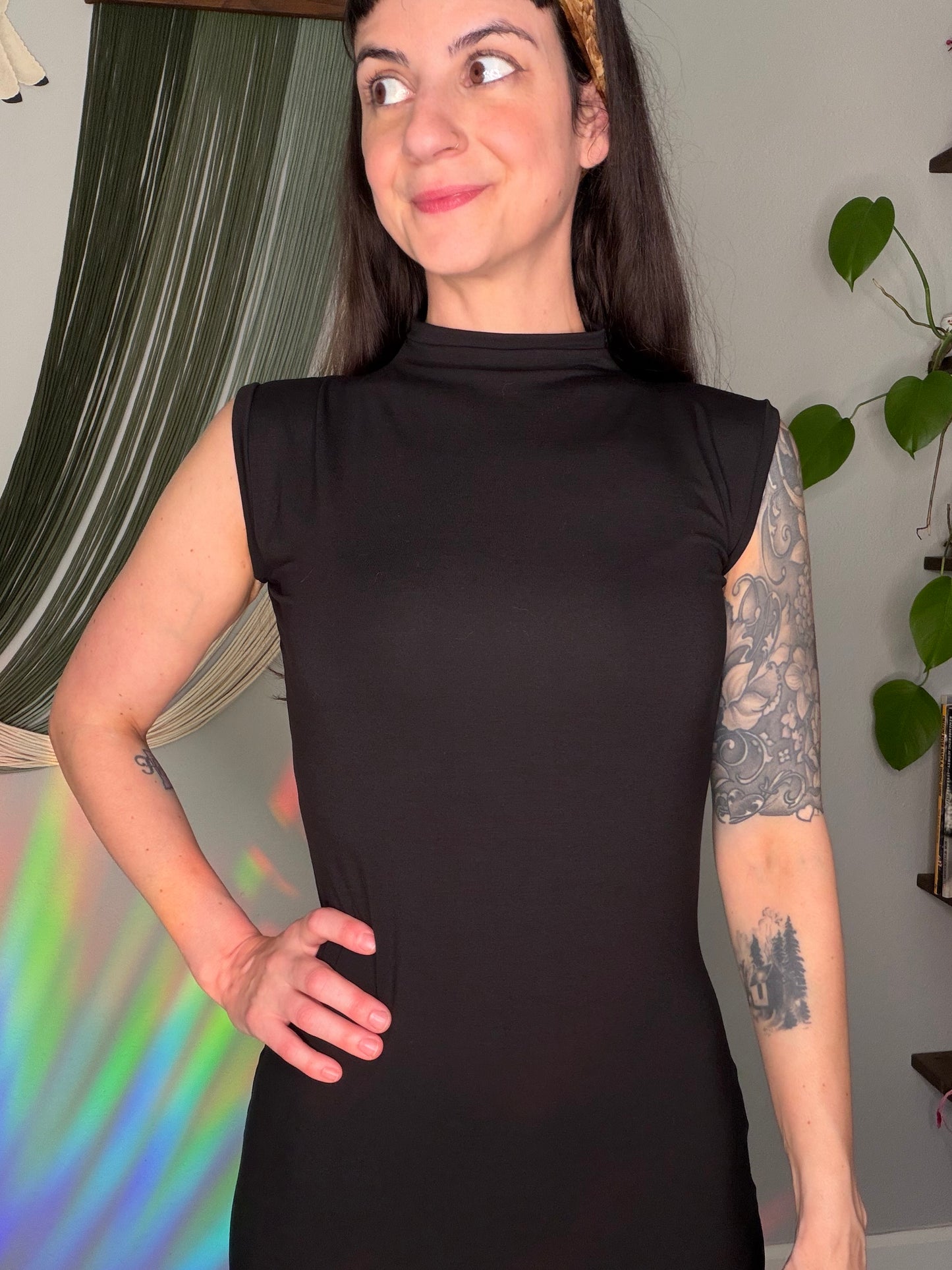 EcoFriendly Bamboo Mockneck Maxi Dress