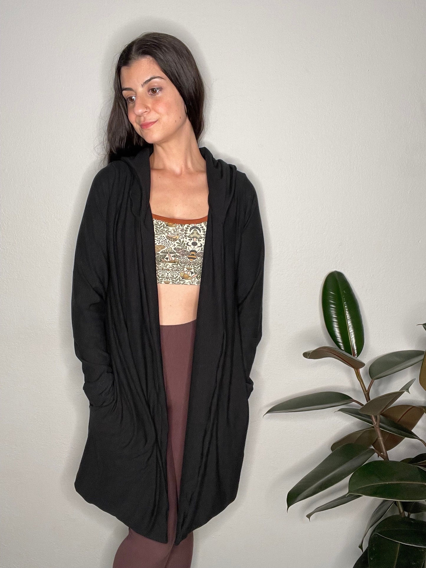 EcoFriendly Bamboo Fleece Hooded Cardigan - with Pockets!