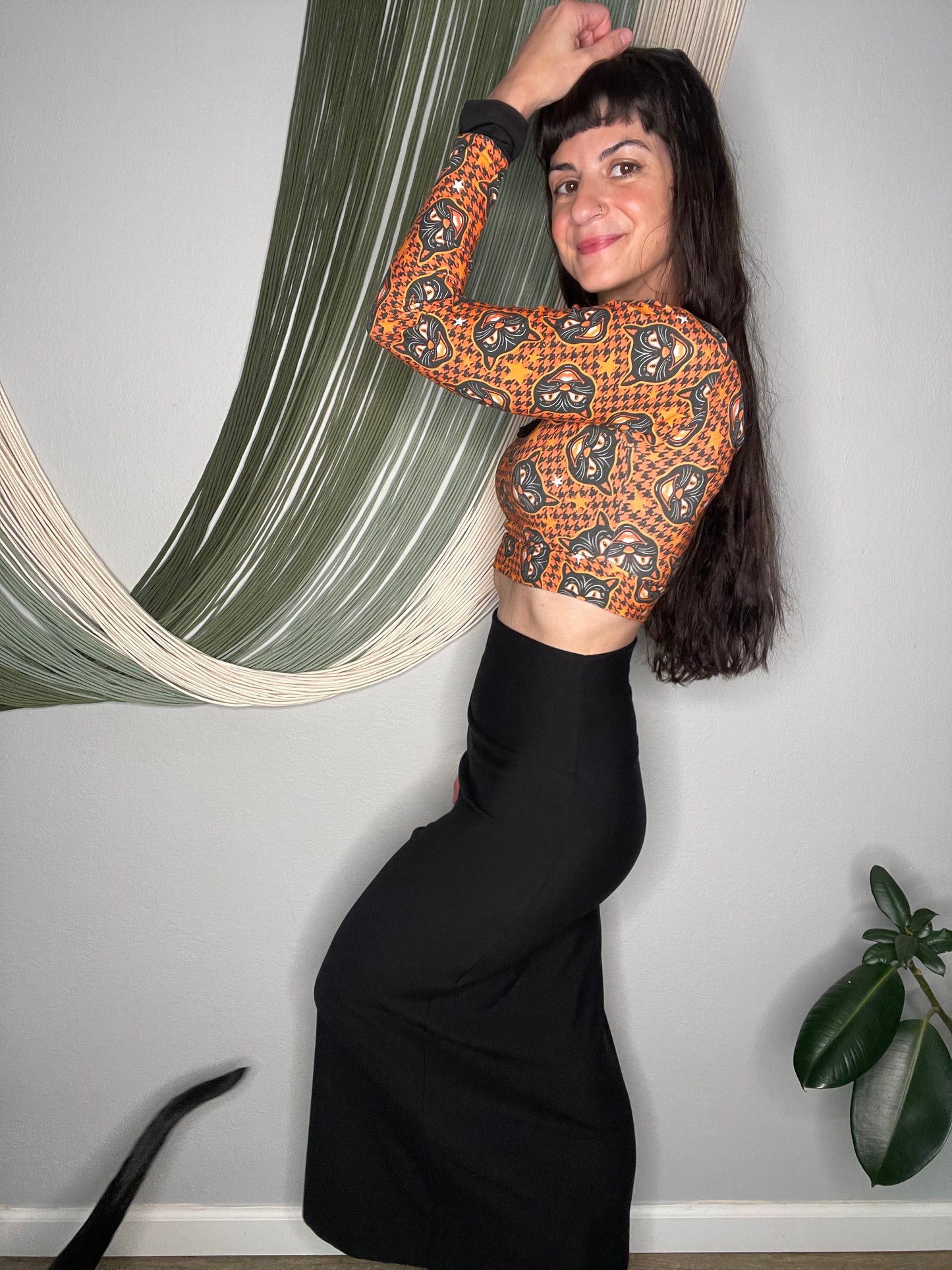 Ecofriendly Highwaisted French Terry Maxi Skirt