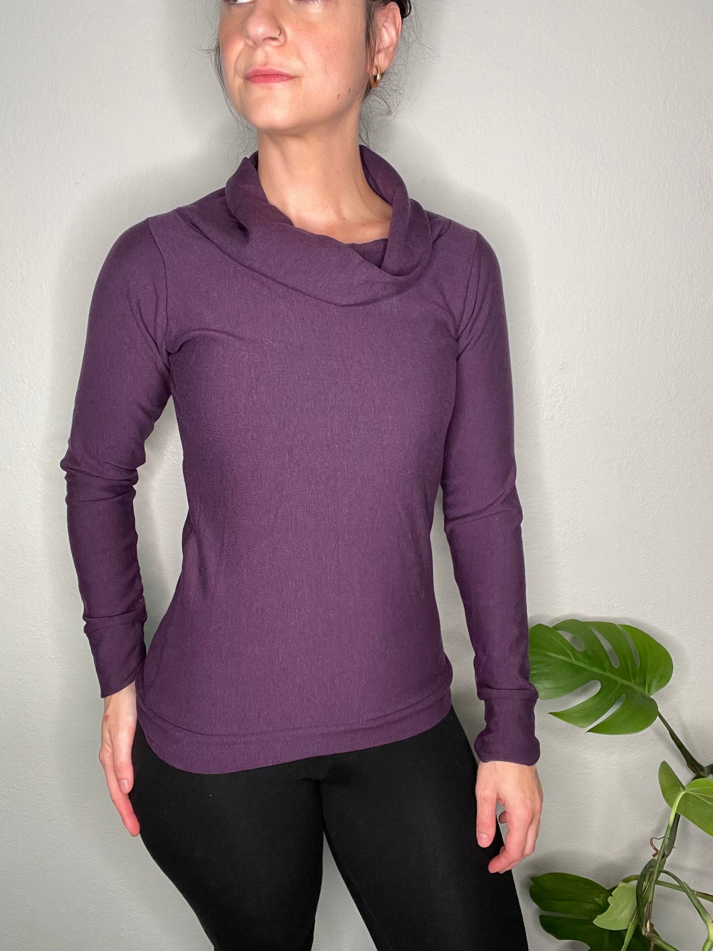 Purple Poppy Fleece Pullover