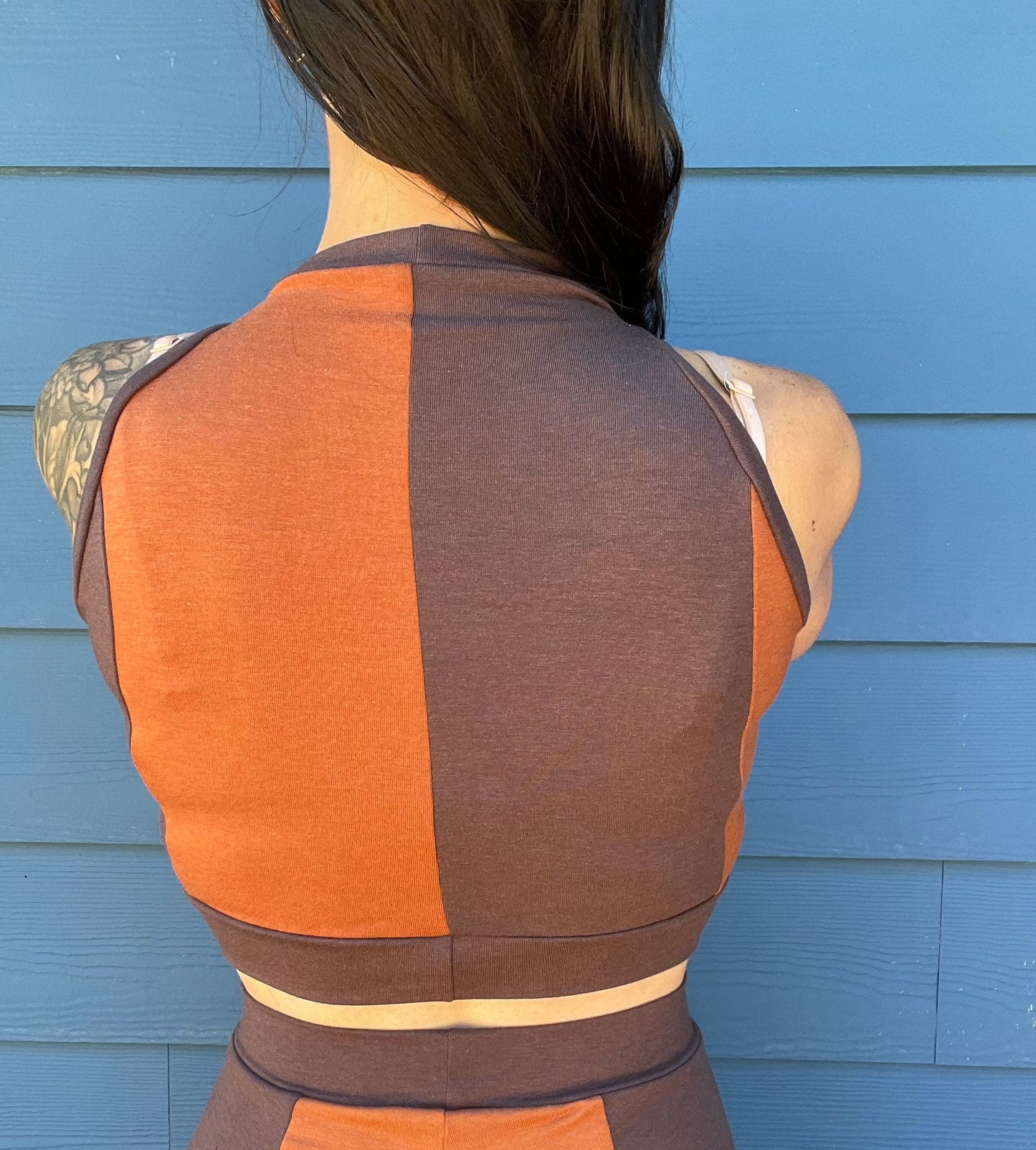 Coffee & Rust Triangle Top - Small