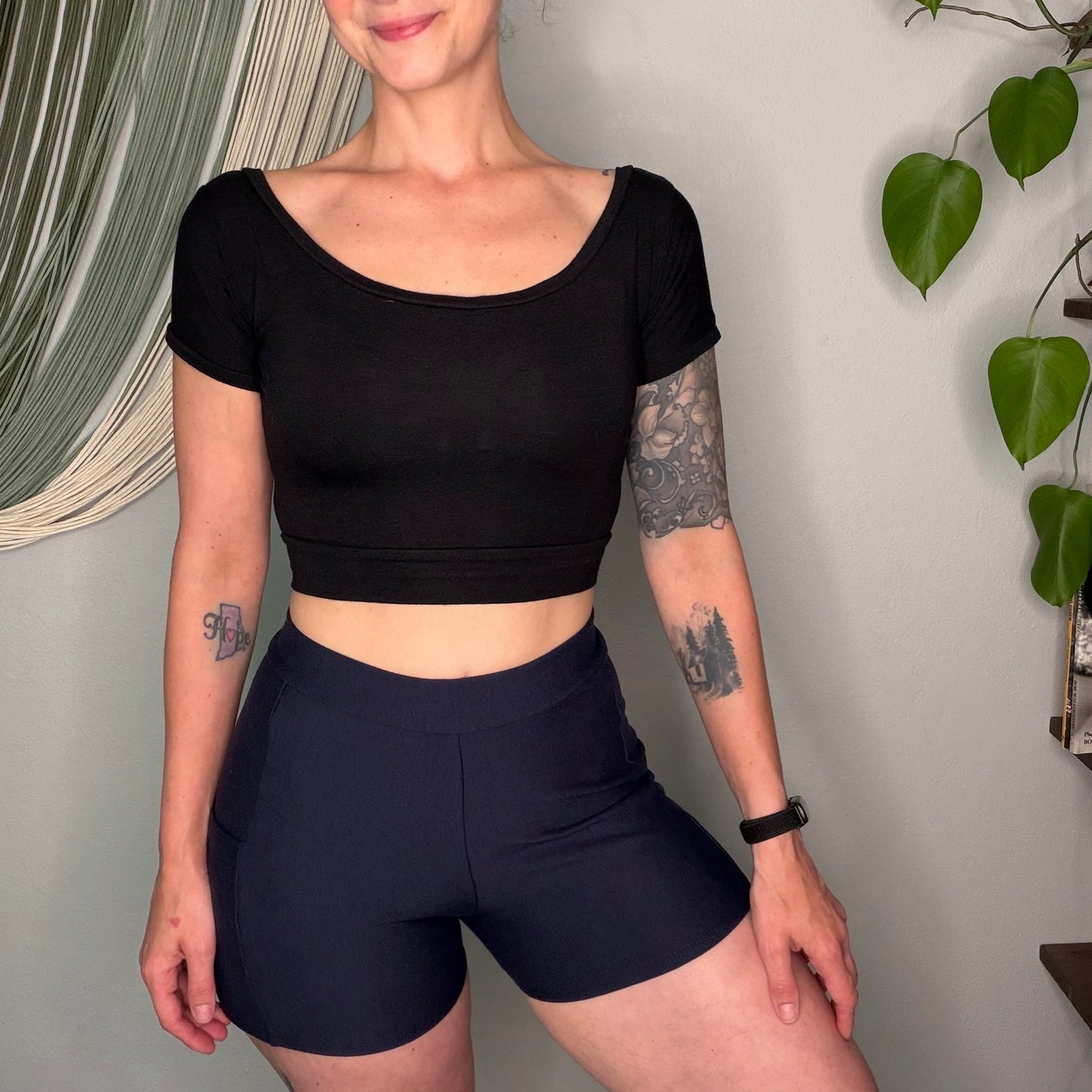 Handmade EcoFriendly Bamboo French Terry Retro Shorts