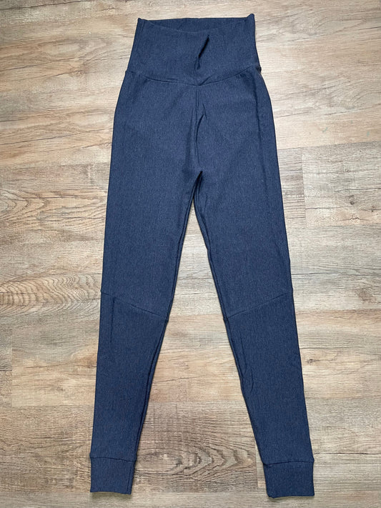 Handmade Lake Heather Bamboo Fleece Leggings - Small