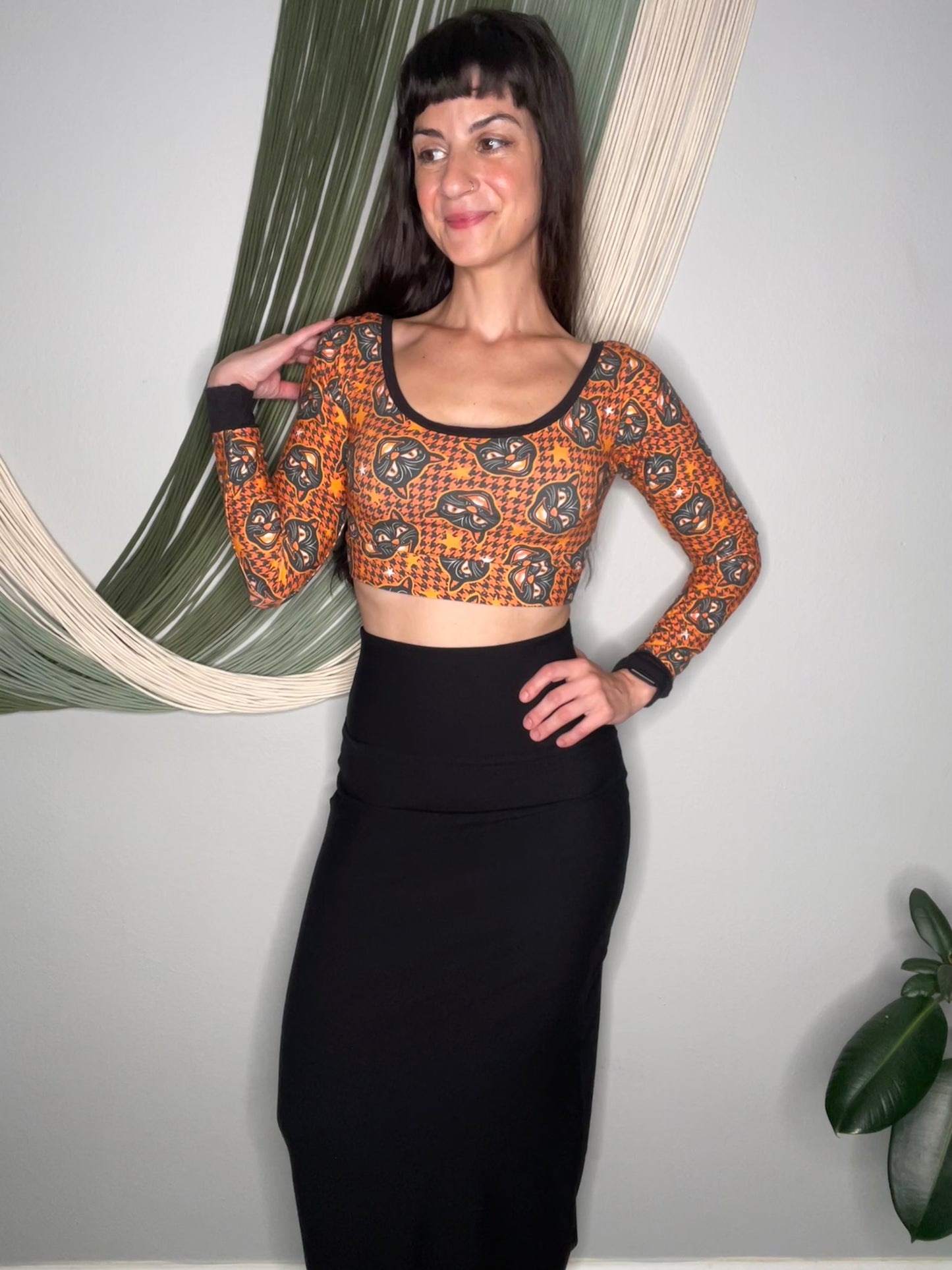 Ecofriendly Highwaisted French Terry Maxi Skirt