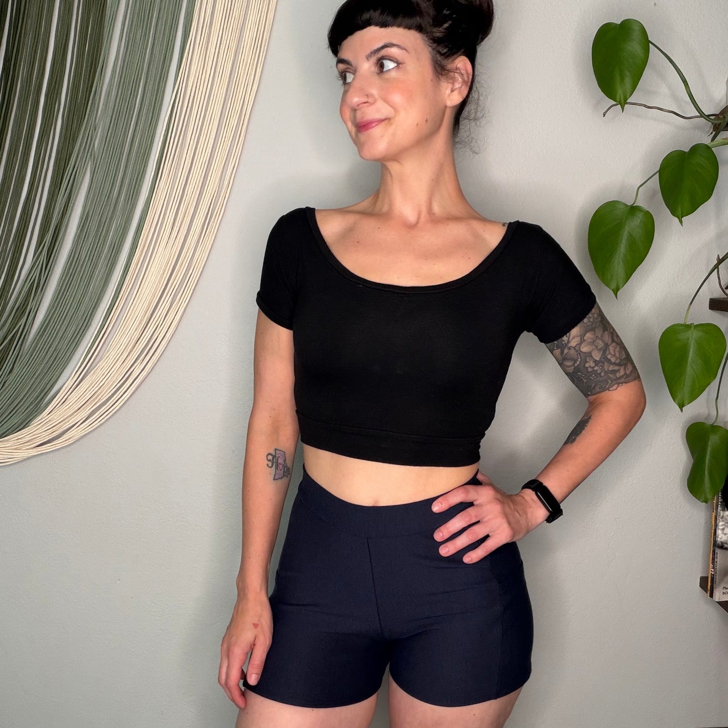 Handmade EcoFriendly Bamboo French Terry Retro Shorts
