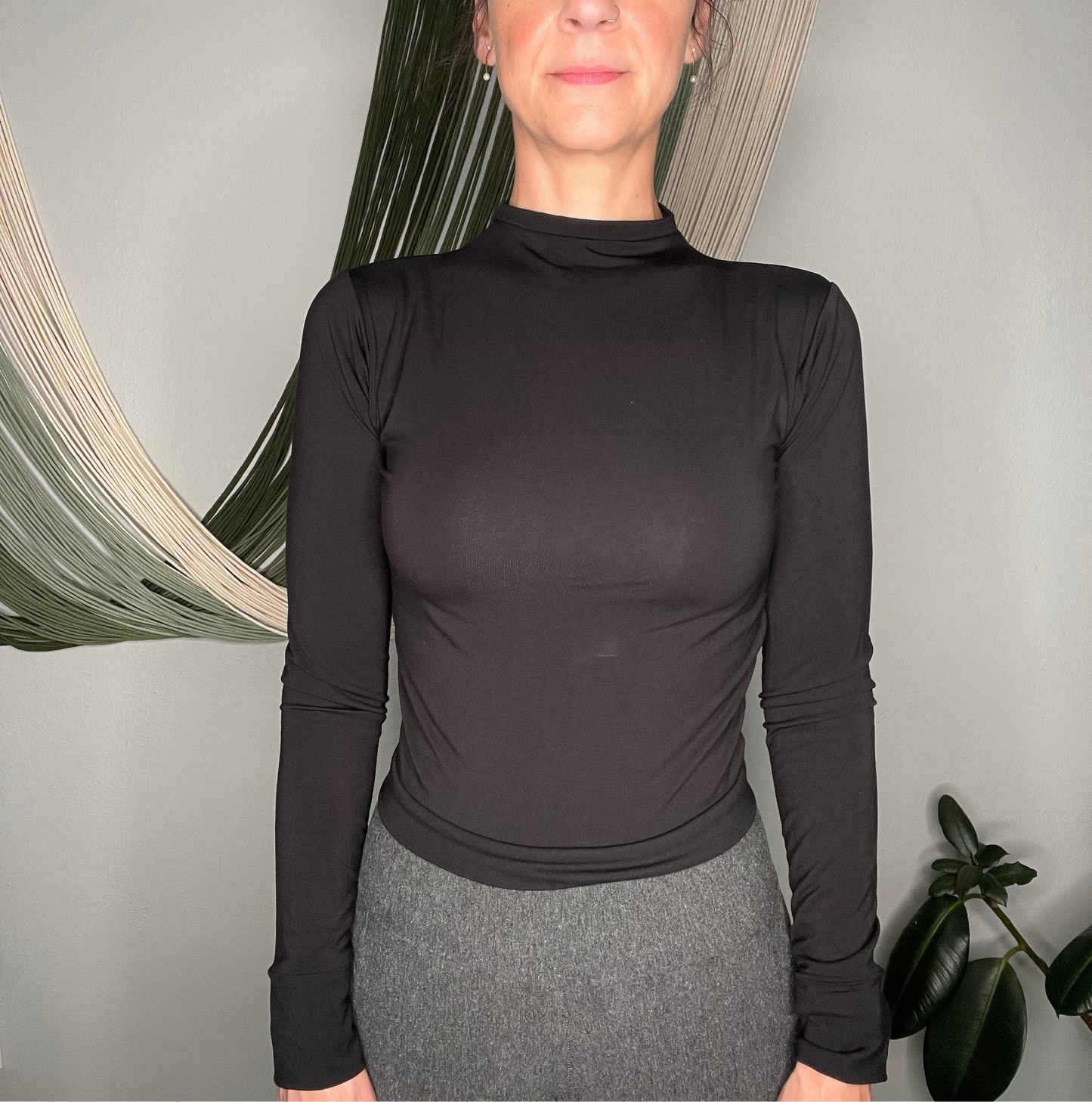 Handmade EcoFriendly Bamboo Mockneck Top