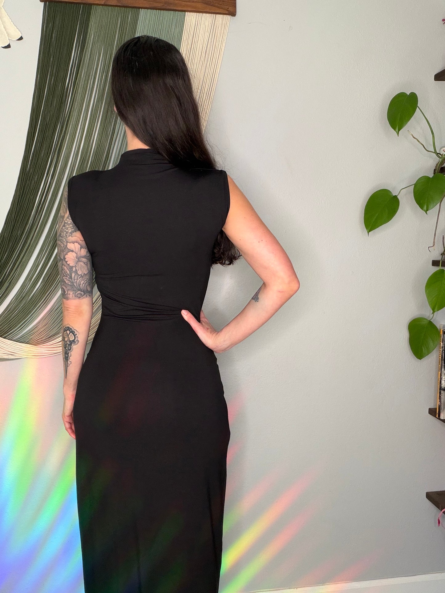EcoFriendly Bamboo Mockneck Maxi Dress