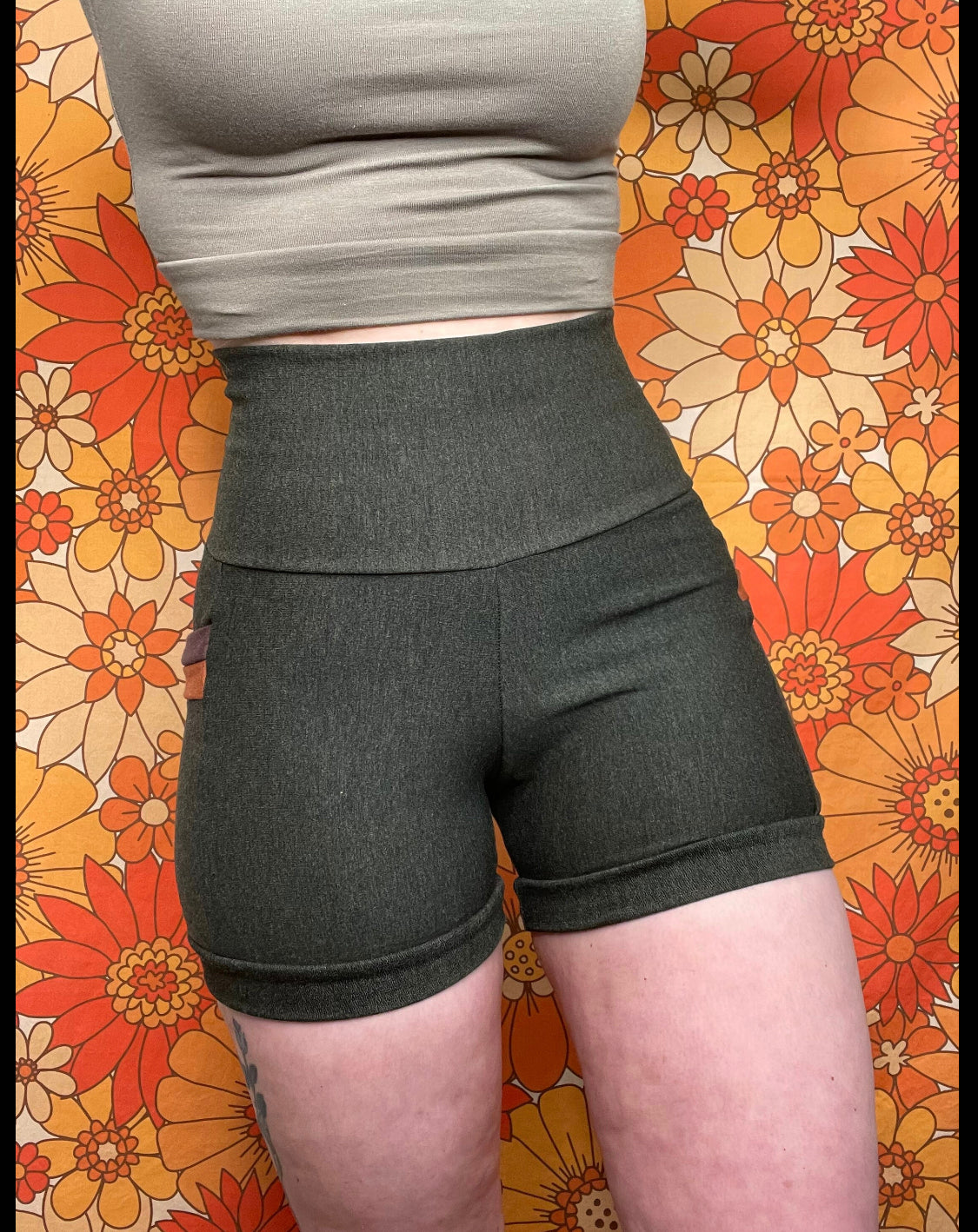 Eco Friendly French Terry Bamboo Shorts with Accent Pockets!