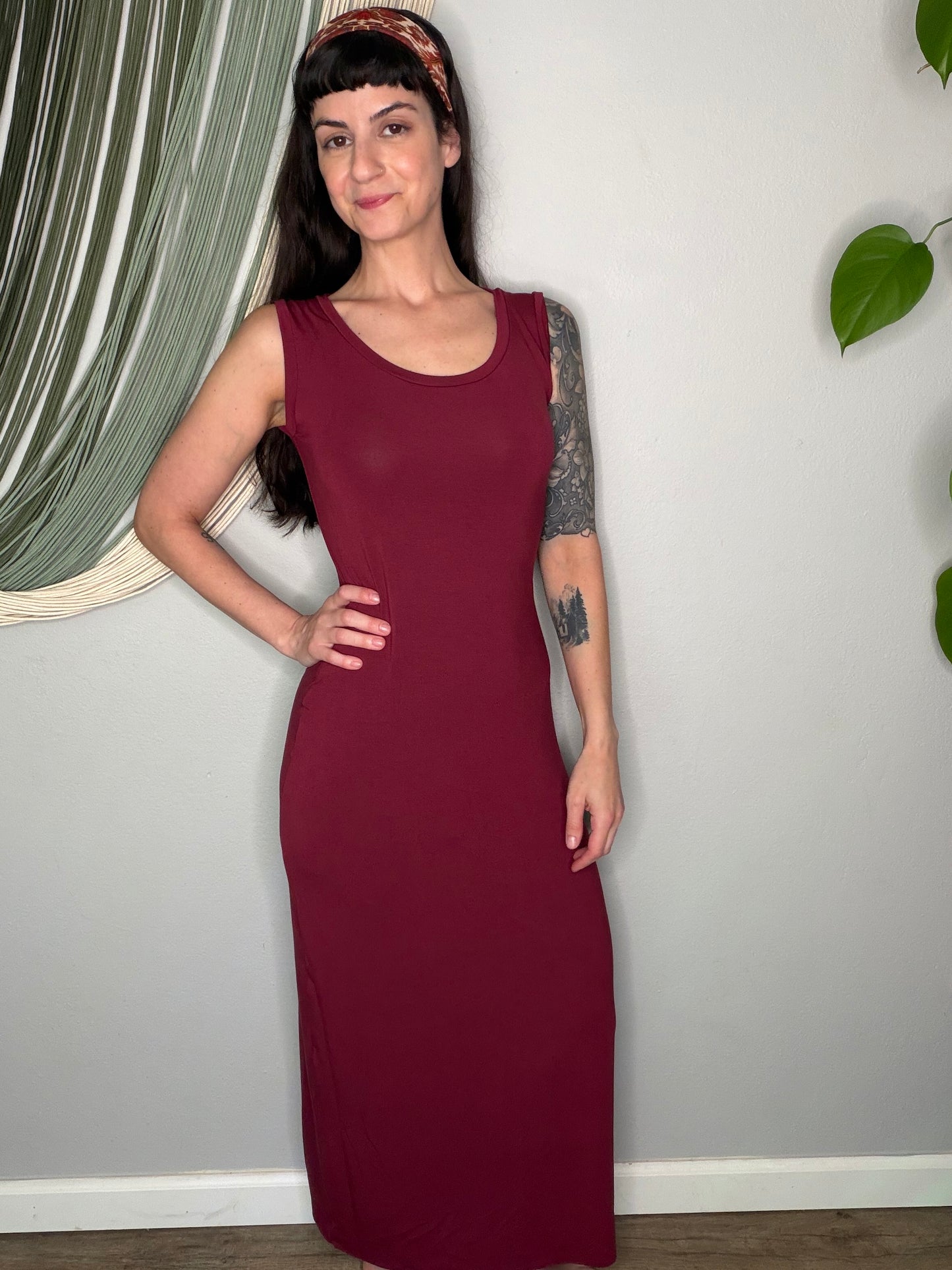 EcoFriendly Bamboo Tank Maxi Dress