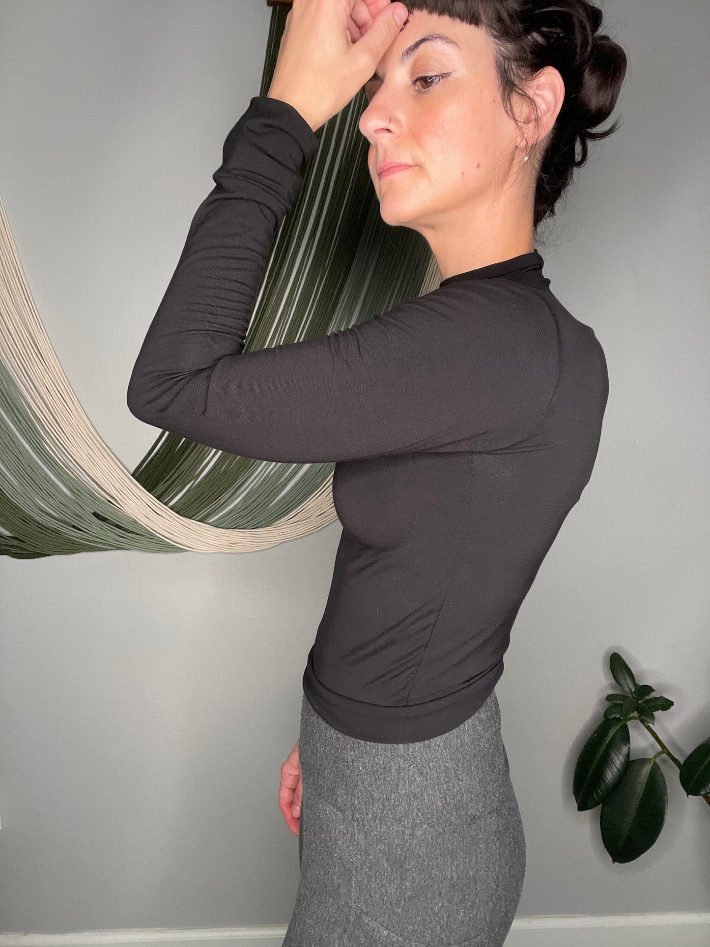 Handmade EcoFriendly Bamboo Mockneck Top