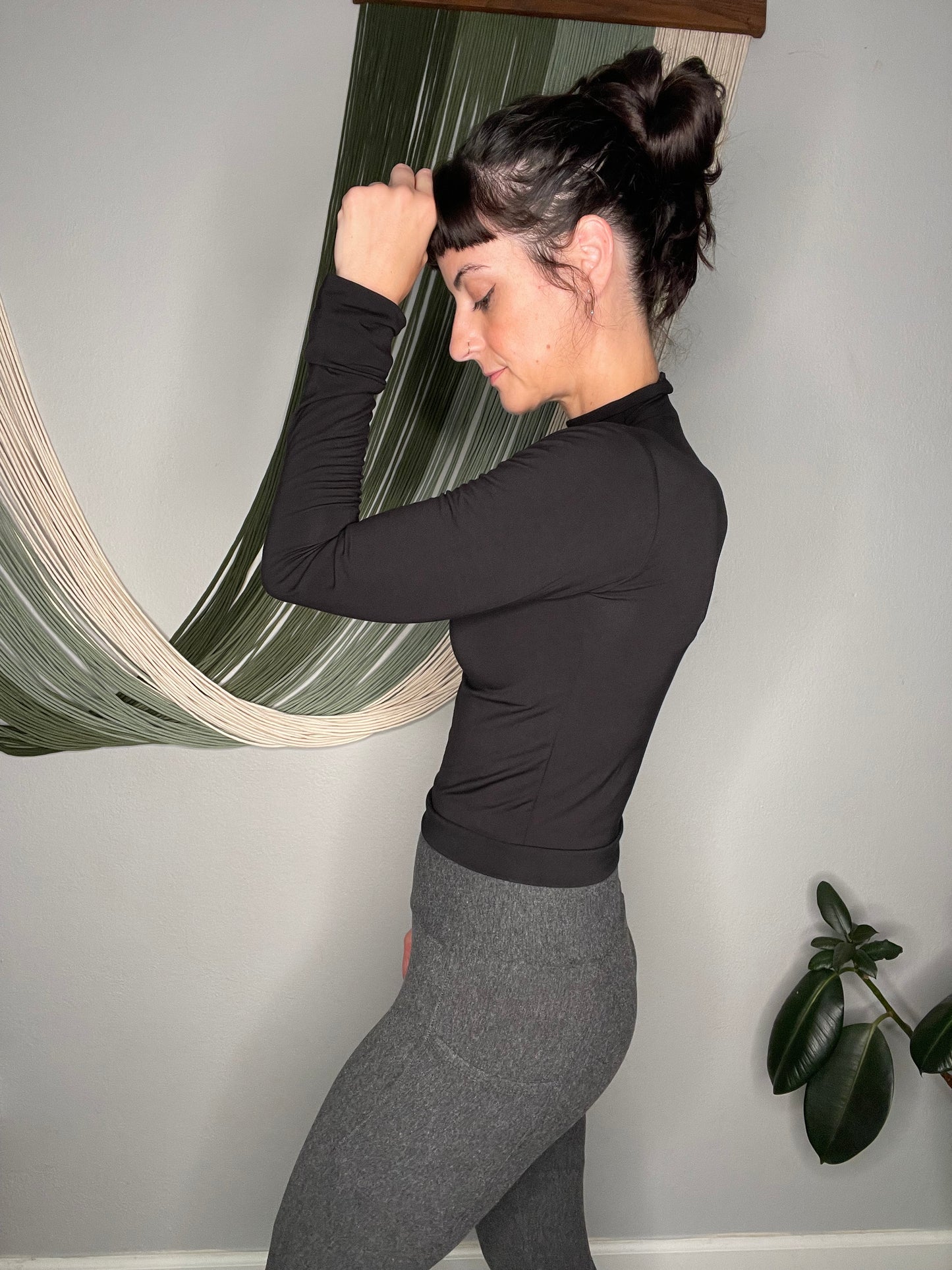 Handmade EcoFriendly Bamboo Mockneck Top