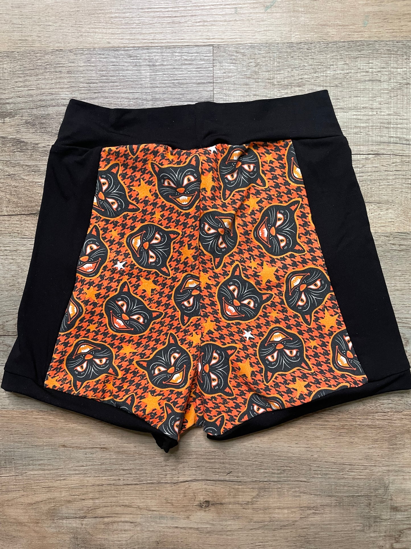 Black Cat Shorts - Medium