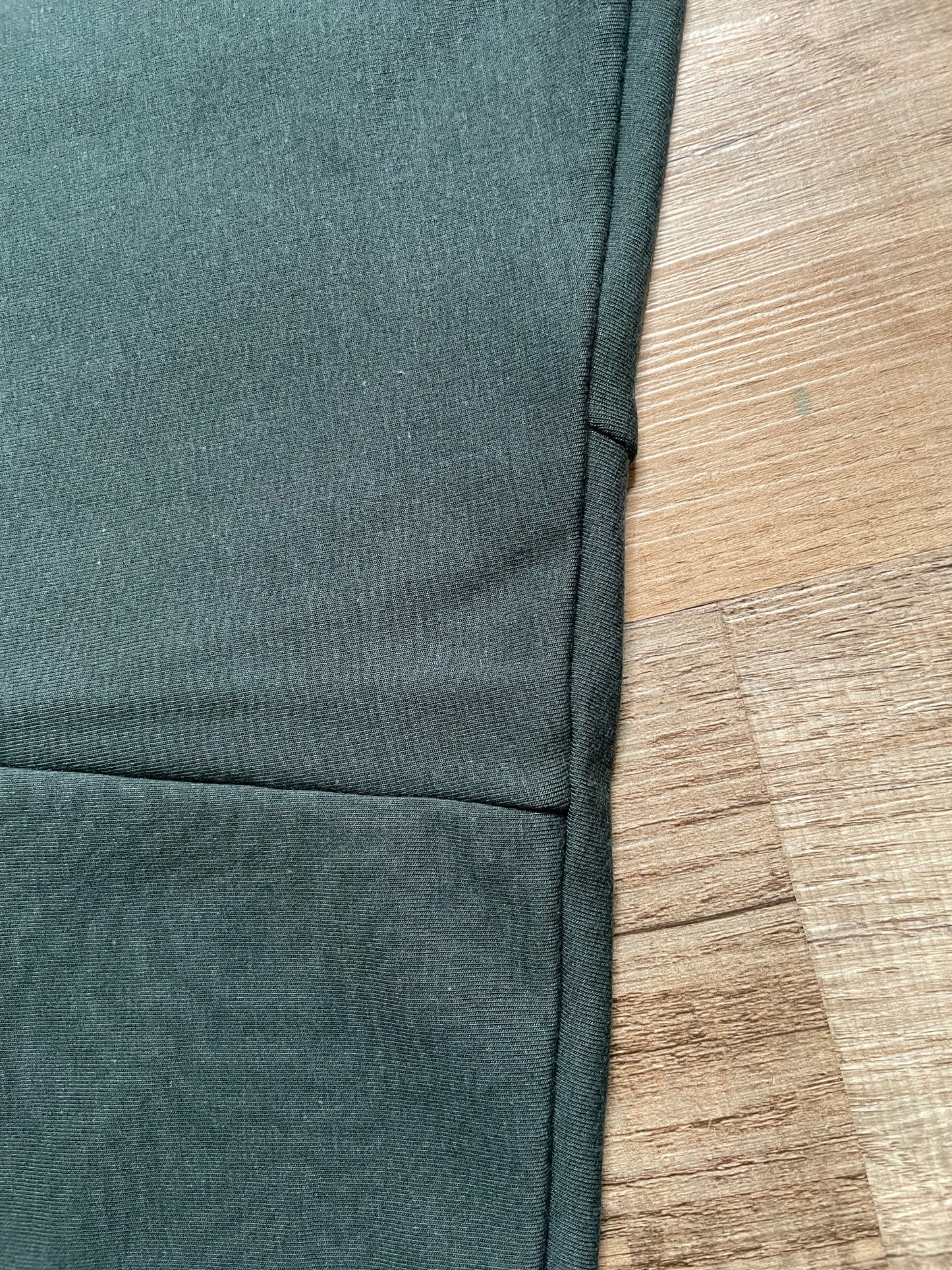 Handmade Dark Emerald Bamboo Fleece Leggings - Small