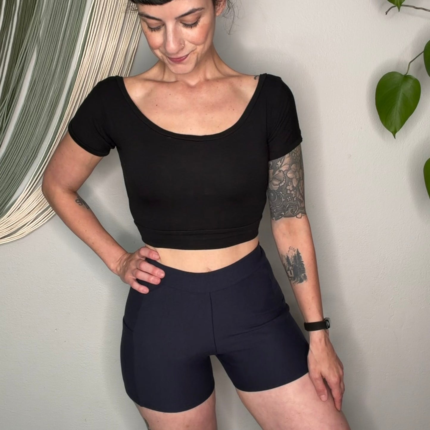 Handmade EcoFriendly Bamboo French Terry Retro Shorts