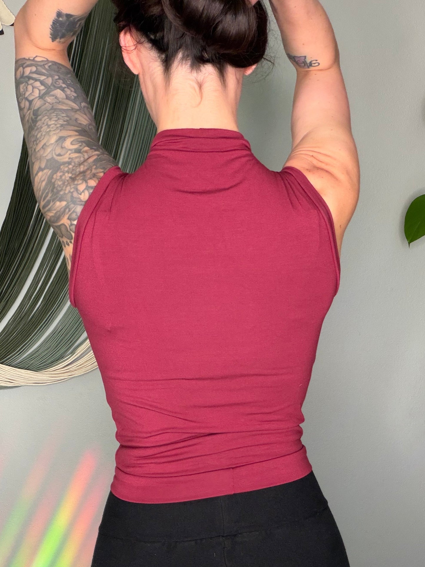 Handmade EcoFriendly Bamboo Mock Neck Tank