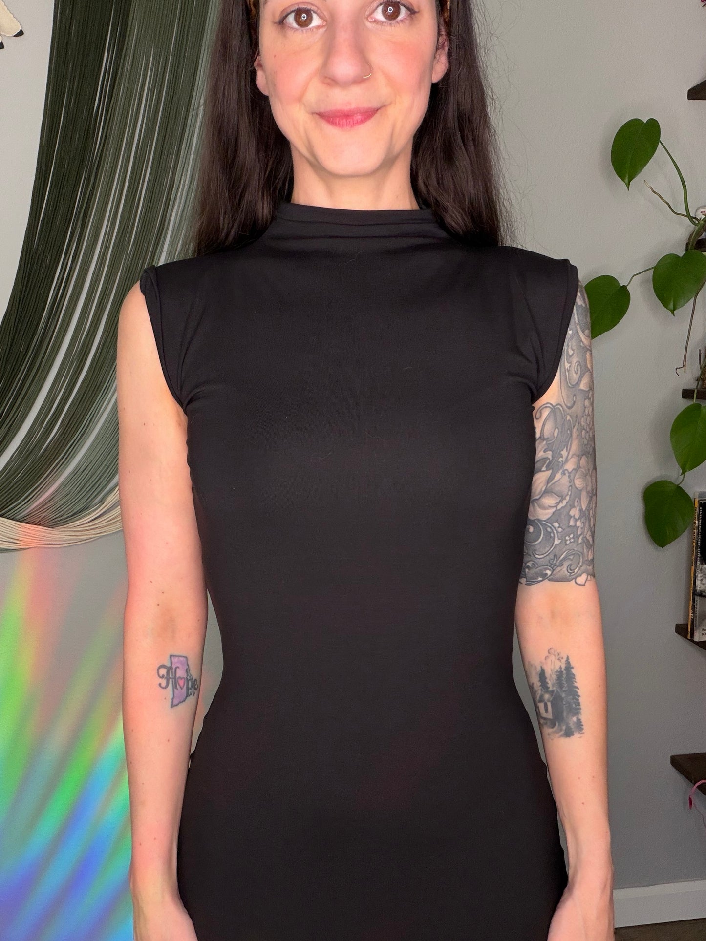 EcoFriendly Bamboo Mockneck Maxi Dress
