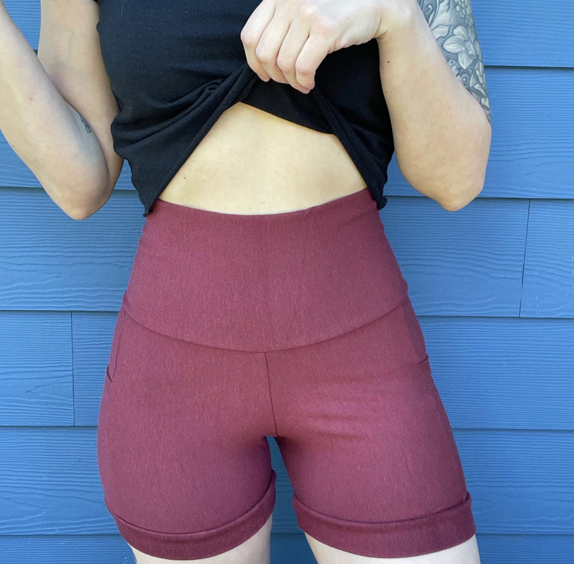 Eco Friendly French Terry Bamboo Shorts - With Pockets!