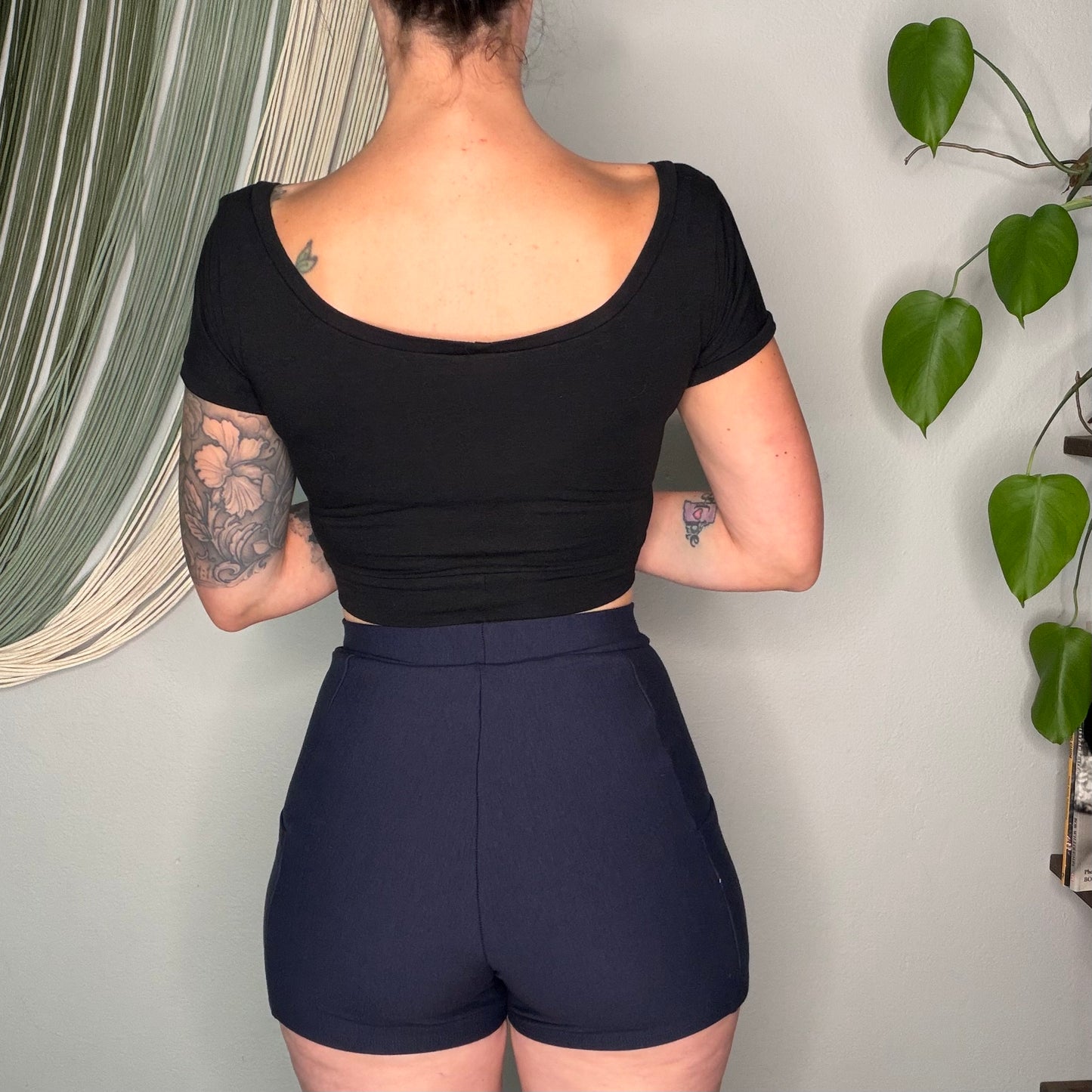 Handmade EcoFriendly Bamboo French Terry Retro Shorts