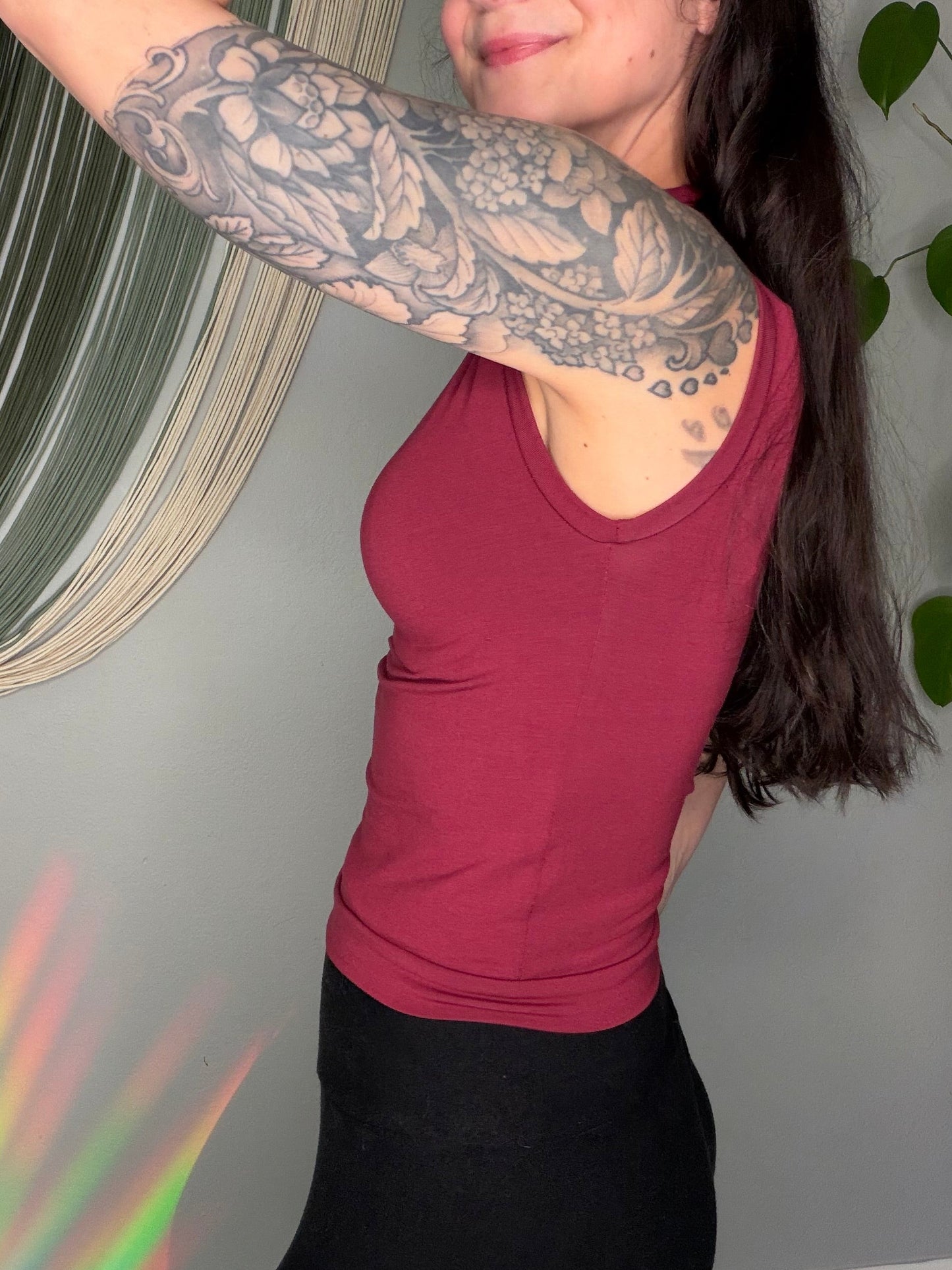 Handmade EcoFriendly Bamboo Mock Neck Tank