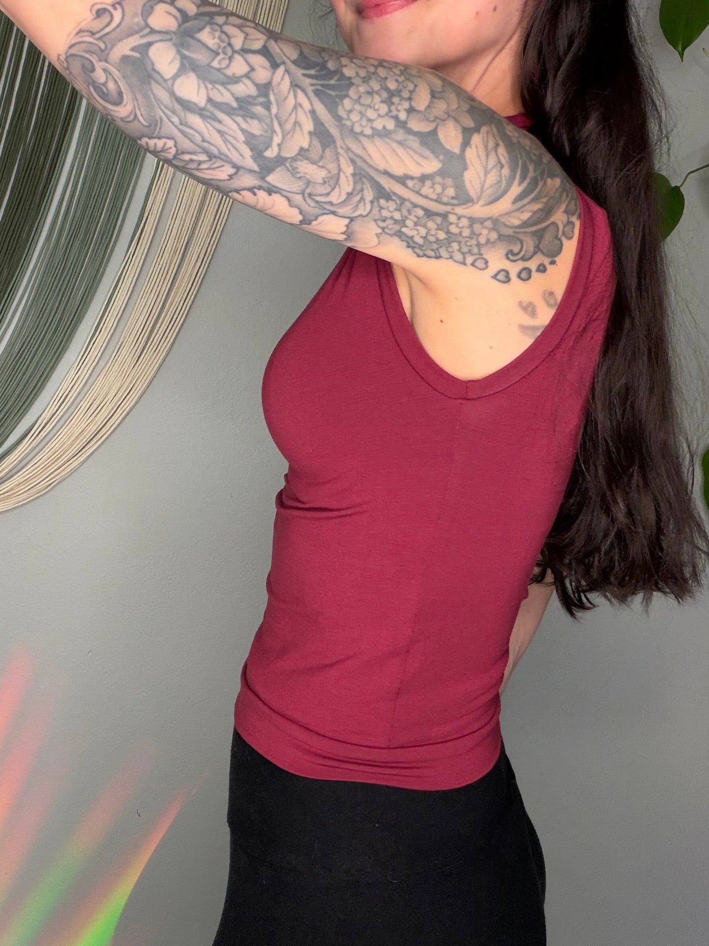 Handmade EcoFriendly Bamboo Mock Neck Tank