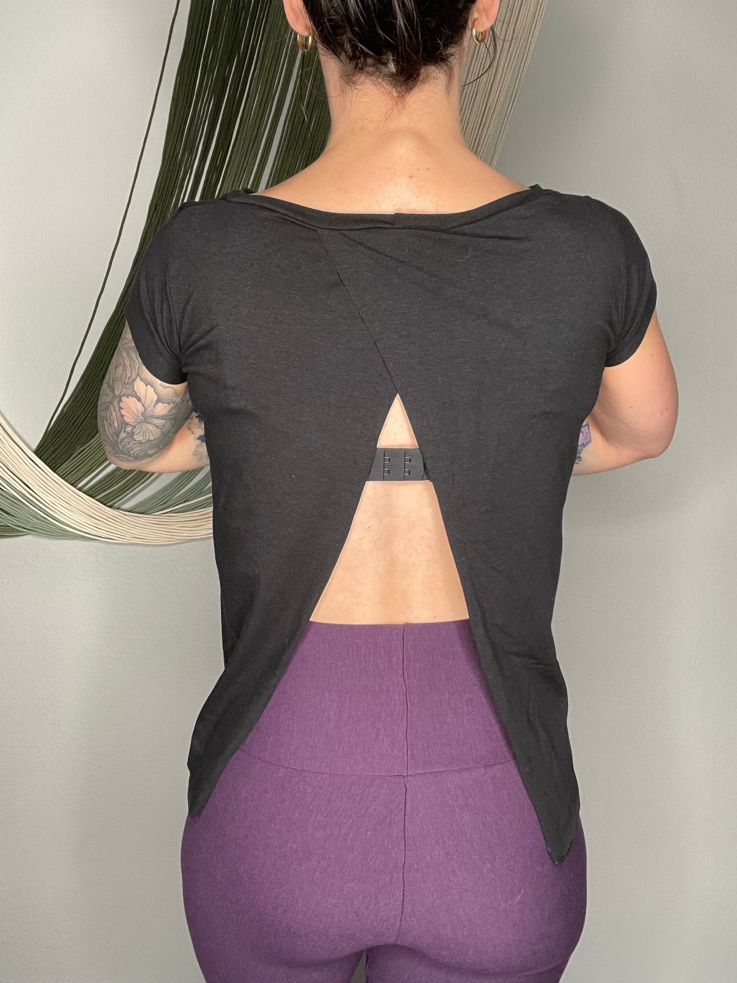 Ready To Ship Open Back Bamboo Jersey Top