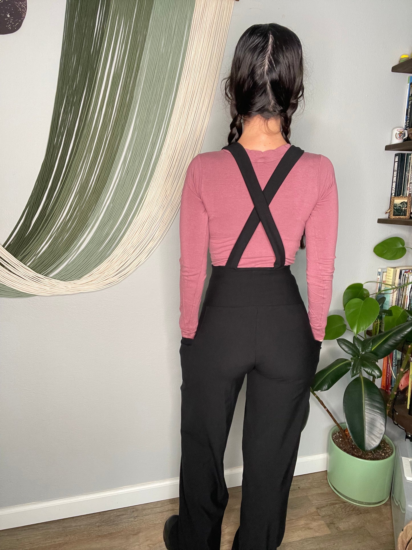 EcoFriendly Bamboo Fleece Wide-Leg Overalls