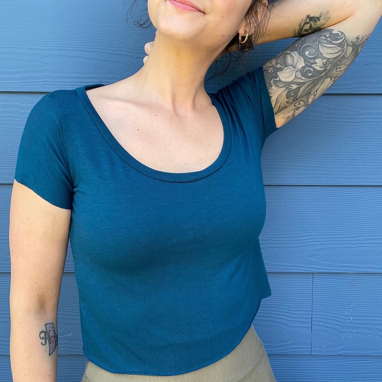 Ecofriendly Bamboo Jersey Crop Top