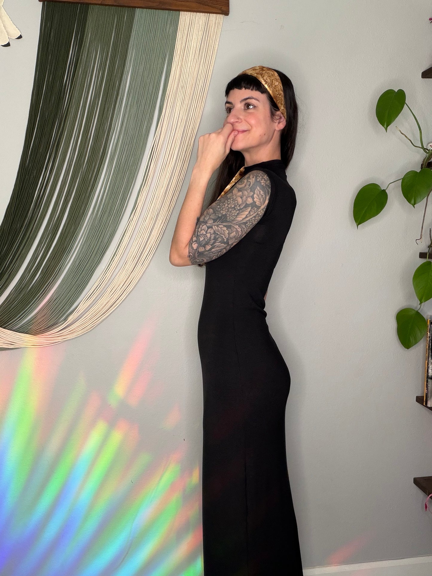 EcoFriendly Bamboo Mockneck Maxi Dress