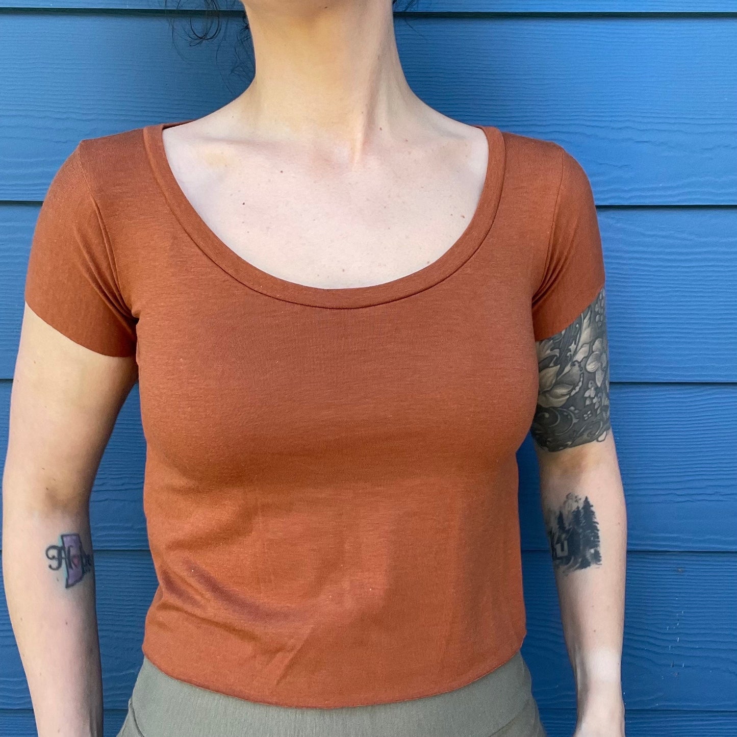 Ecofriendly Bamboo Jersey Crop Top