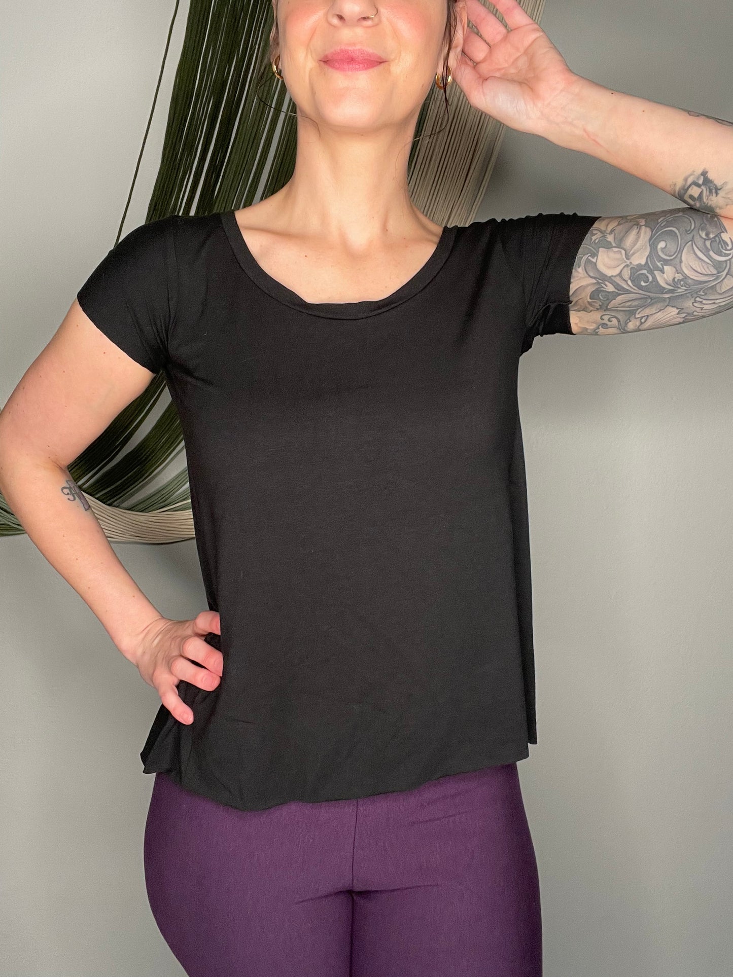 Ecofriendly Handmade Open Back Bamboo Jersey Top