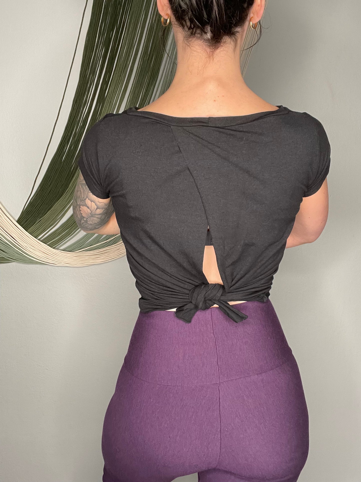 Ecofriendly Handmade Open Back Bamboo Jersey Top