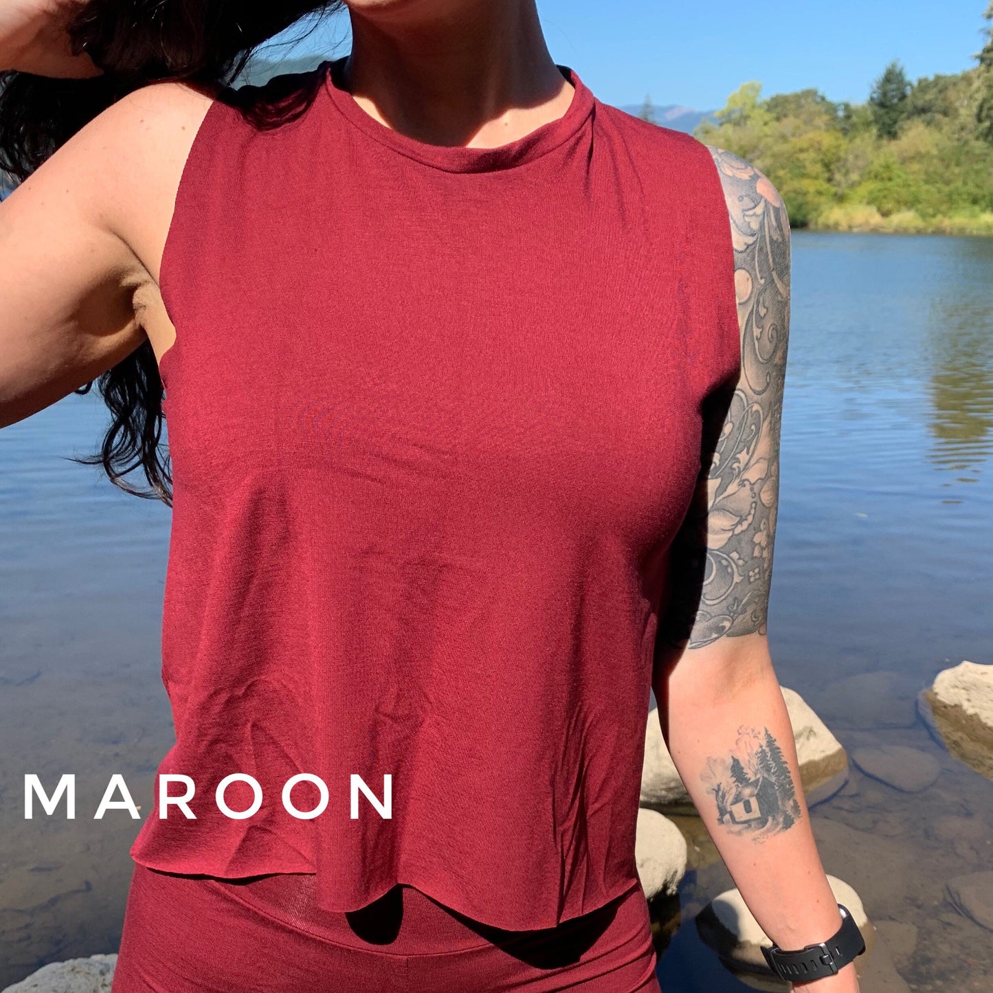 Ecofriendly Bamboo Jersey Sleeveless Top