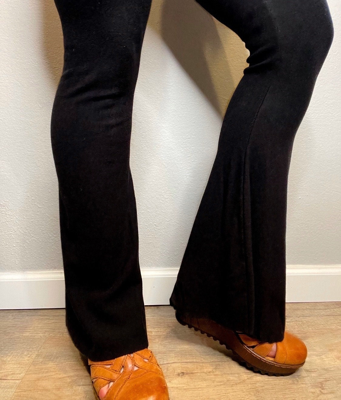 Ecofriendly Highwaisted Bamboo French Terry Flares