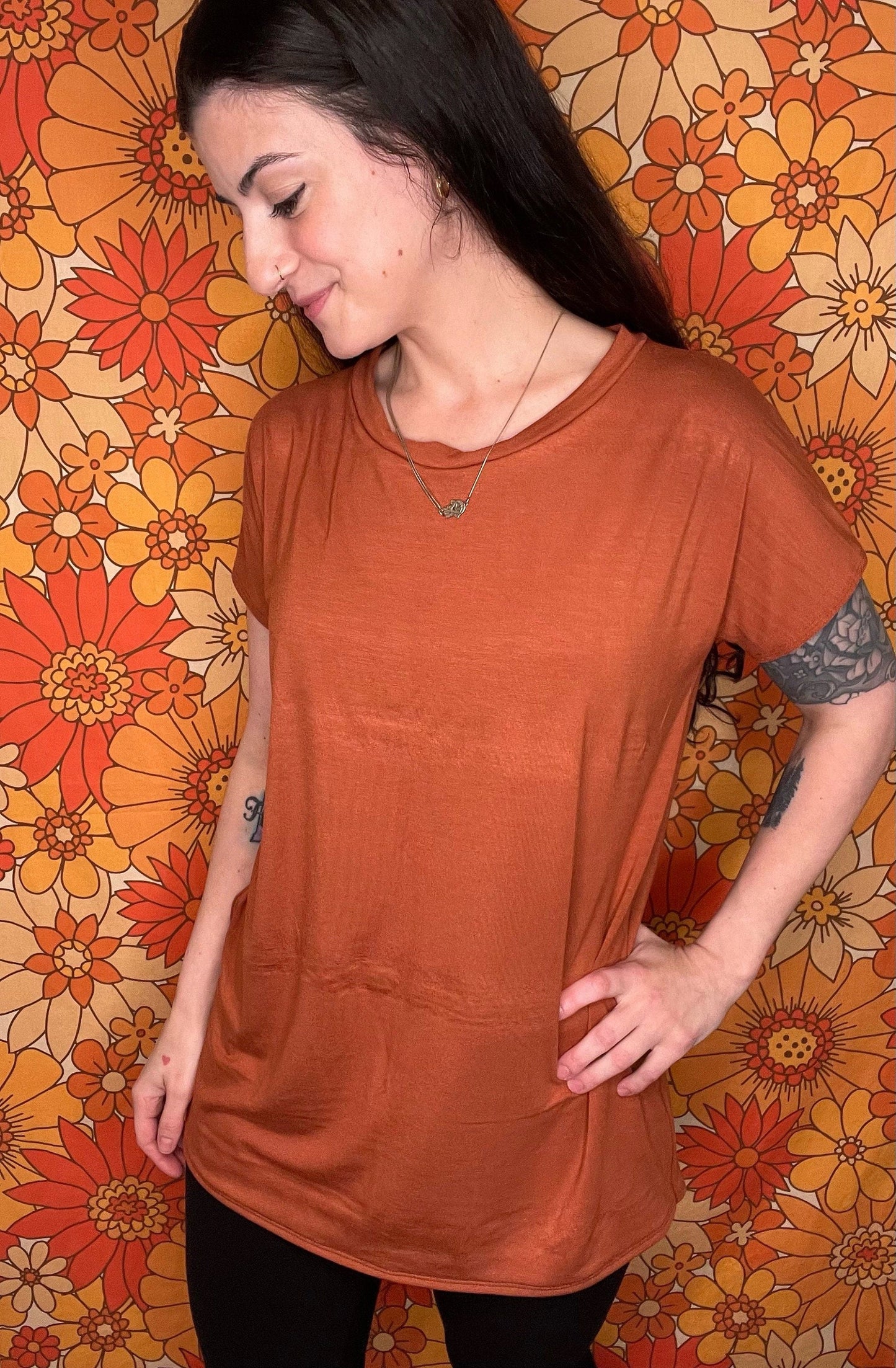 Handmade EcoFriendly Oversized Bamboo Jersey Tee