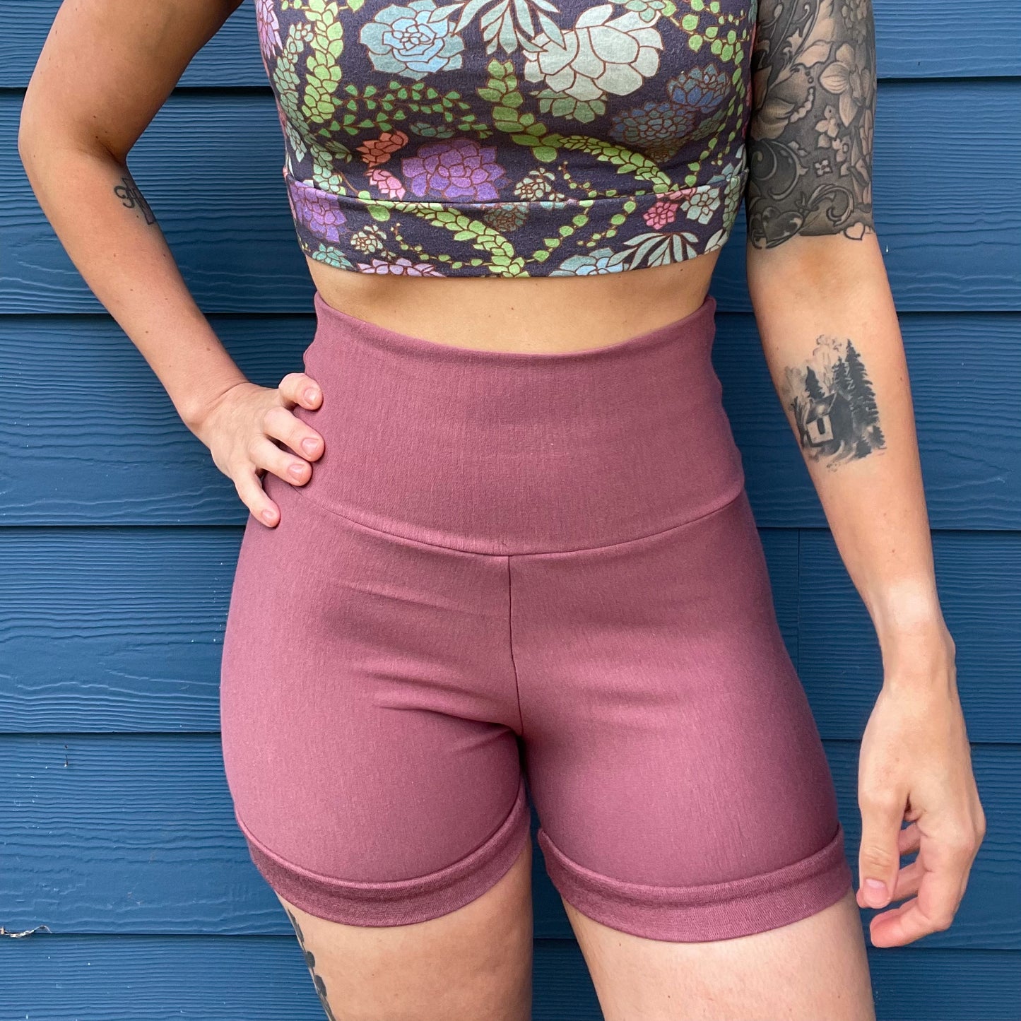 Desert Rose Bamboo French Terry Shorts