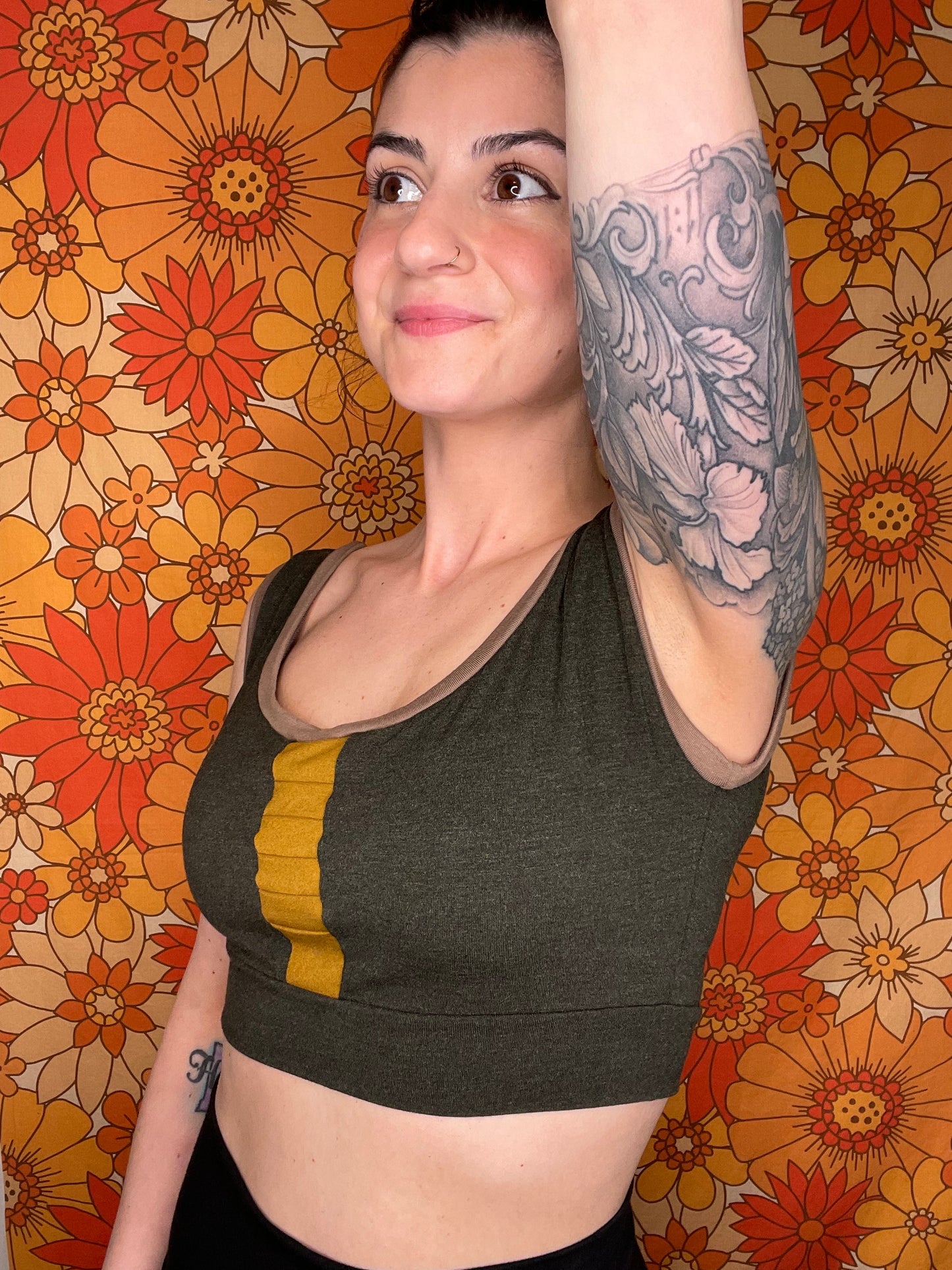 Handmade Bamboo Jersey Crop Tank