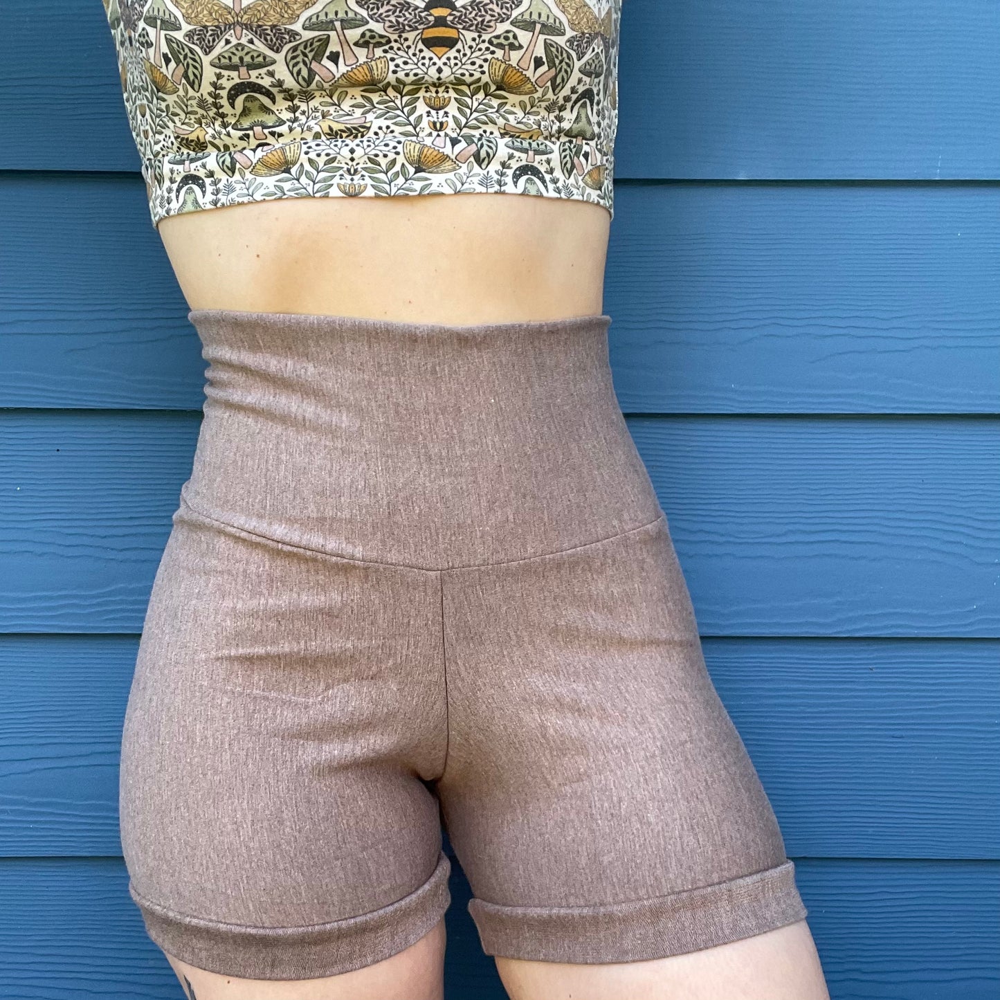 Latte French Terry Shorts