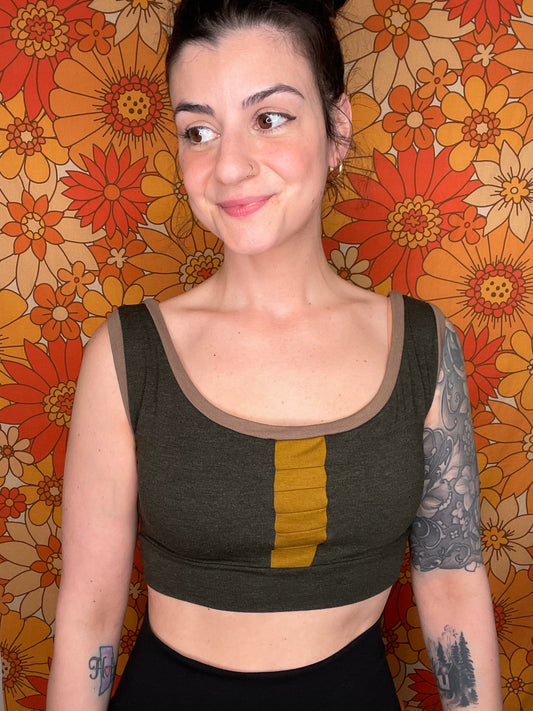 Handmade Bamboo Jersey Crop Tank