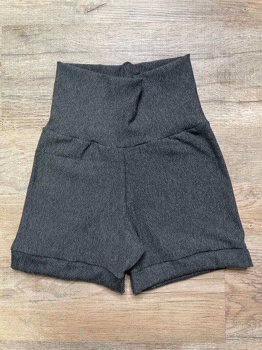 Handmade French Terry Bamboo Shorts - Dark Heather Gray