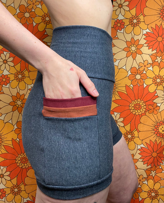 Handmade Bamboo French Terry Shorts - Small